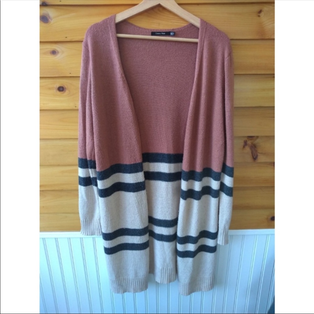 Doe & Rae color block cardigan